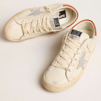 Golden Goose Super-Star Sneakers LTD With Silver Leather Star And Croc-print Leather Heel Tab GWF00101.F005979.11367