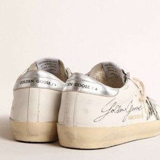 Golden Goose Super-Star Sneakers LTD With Silver Swarovski Crystal Tongue GWF00101.F004661.82326