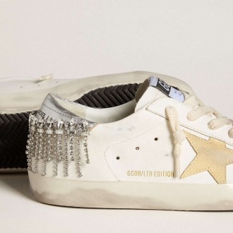 Golden Goose Super-Star Sneakers LTD With Suede Star And Leather Heel Tab With Crystals GWF00101.F006561.10822