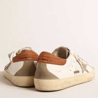 Golden Goose Super-Star Sneakers With Suede Star And Brown Leather Heel Tab GMF00102.F004589.82296