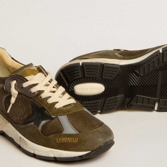 Golden Goose Women's Dad-Star Sneakers In Suede And Mesh With Black Leather Star And Heel Tab GWF00199.F005207.35875