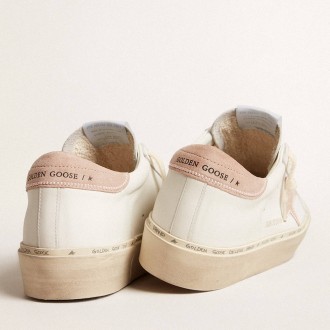 Golden Goose Women's Hi Star Sneakers LTD With Old Rose Suede Star And Heel Tab With Pearls GWF00118.F005858.11860