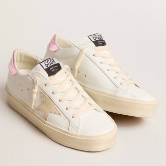 Golden Goose Women's Hi Star Sneakers LTD With Pearl Suede Star And Metallic Leather Heel Tab GWF00118.F005904.11865