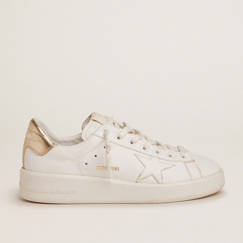 Golden Goose Women's Purestar Sneakers Sneakers With Gold-coloured Heel Tab GWF00197.F000465.10272