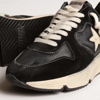 Golden Goose Women's Running Sole Shoes In Black Nappa And Suede GWF00126.F003775.90352