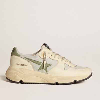 Golden Goose Women's Running Sole Shoes LTD In Nylon And Nappa With Nubuck Star And Heel Tab GWF00126.F006636.12133