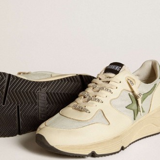 Golden Goose Women's Running Sole Shoes LTD In Nylon And Nappa With Nubuck Star And Heel Tab GWF00126.F006636.12133