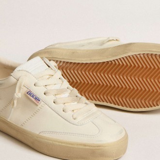 Golden Goose Women's Soul Star Sneakers In White Nappa With White Leather Heel Tab GWF00464.F005049.11629