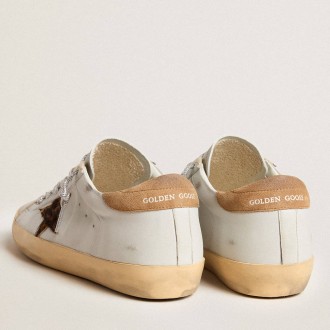 Golden Goose Women's Super-Star Sneakers In Nappa Leather With Pony Skin Star And Suede Heel Tab GWF00101.F005879.60518