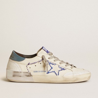 Golden Goose Women's Super-Star Sneakers LTD In Nappa With Embroidered Star And Leather Heel Tab GWF00849.F006713.10492