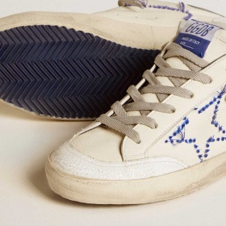 Golden Goose Women's Super-Star Sneakers LTD In Nappa With Embroidered Star And Leather Heel Tab GWF00849.F006713.10492