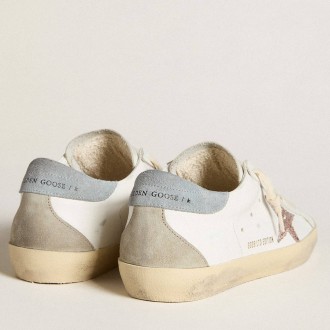 Golden Goose Women's Super-Star Sneakers LTD With Multicolor Glitter Star And Suede Heel Tab GWF00102.F006569.12122