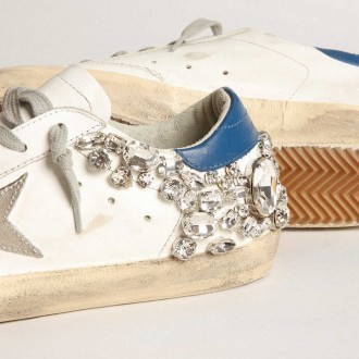 Golden Goose Women's Super-Star Sneakers With Swarovski Stone Decoration GWF00174.F003764.11323